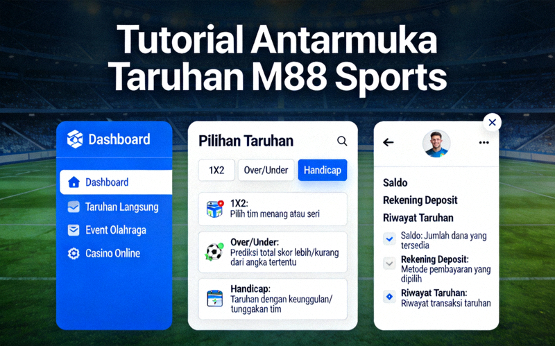 Tutorial antarmuka taruhan M88 Sports dengan penjelasan fitur-fitur utama